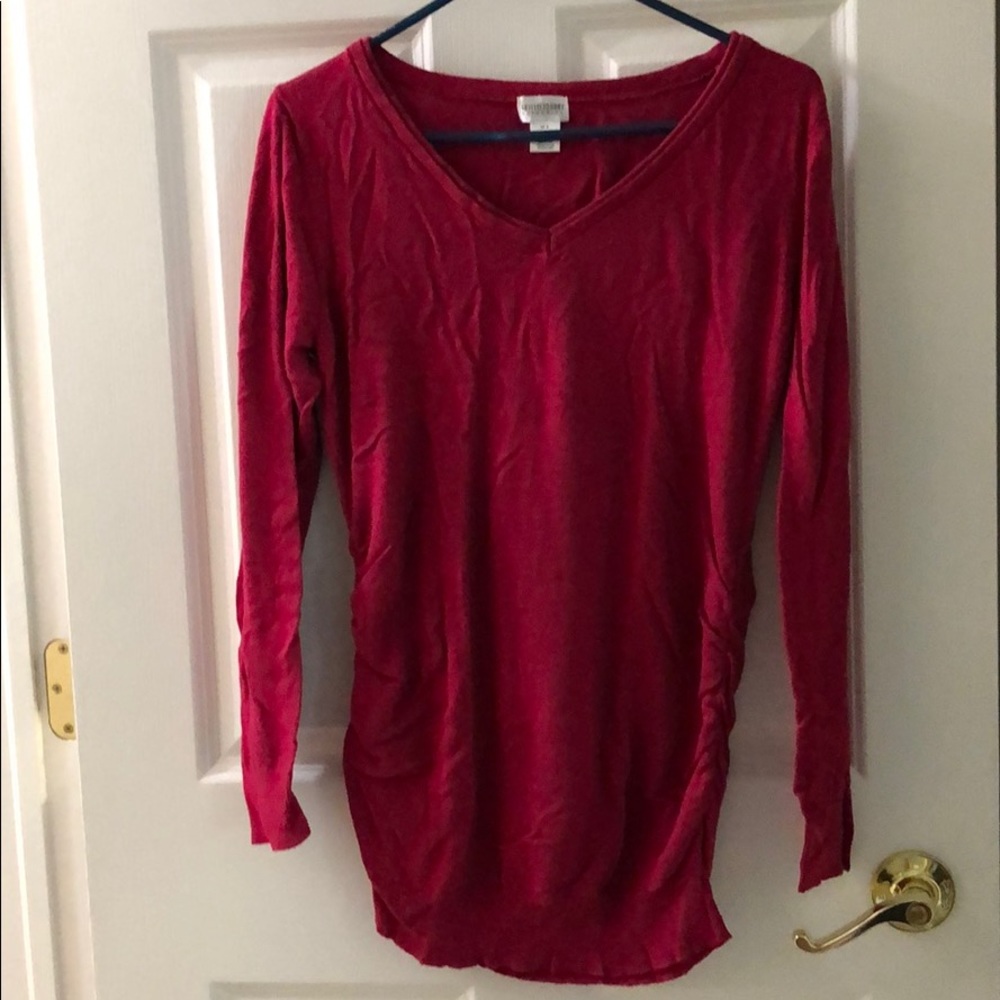 Motherhood vneck maternity sweater